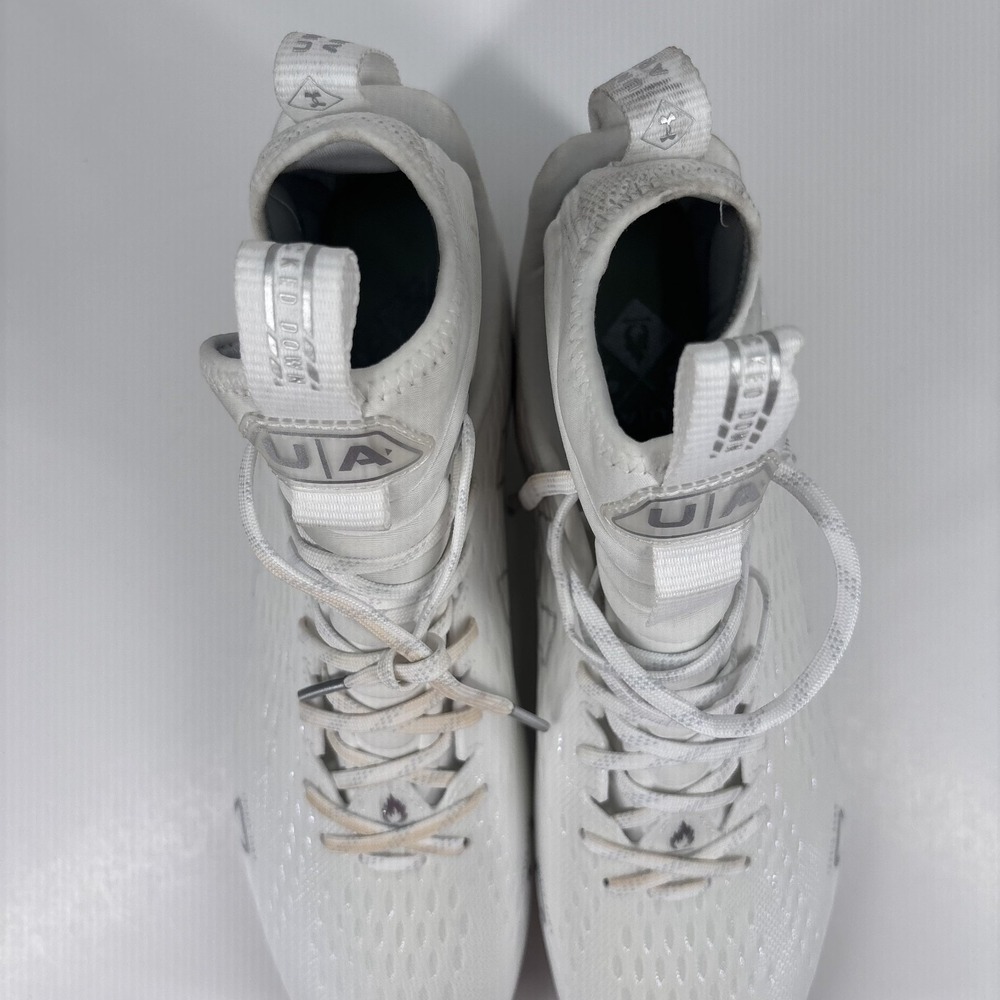 Under Armour Spotlight Lux MC 2.0 Football Cleats Men's US 13 White‎ Lightweight - Picture 8 of 16